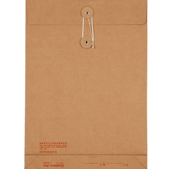 齐心(COMIX)AP-117 本色高档纯木浆牛皮纸(加厚型)档案袋/文件袋 A4 30mm 竖式 10个装