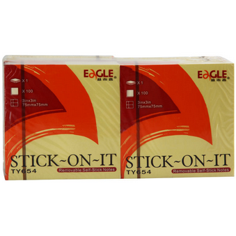 益而高（EAGLE） 标准告示贴TY654（黄色）12本/包