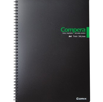 齐心（COMIX） CPA4807 双螺旋PP面本/记事本/软抄本 A4 80张 