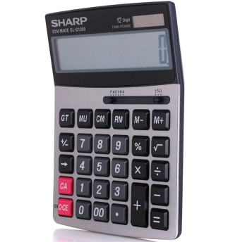 夏普（SHARP） EL-G1200 商务办公 超大型计算器 灰色
