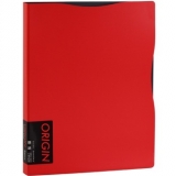 齐心（COMIX）A510 原味系列资料册/文件册/文件夹/报告夹 A4 40袋 红色