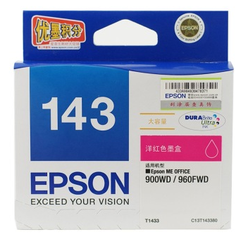 爱普生（Epson）T1433 大容量洋红色墨盒（适用 ME900WD 960FWD)
