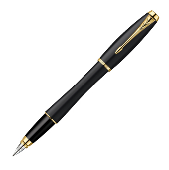 PARKER 派克 都市磨砂黑杆金夹 墨水笔 钢笔