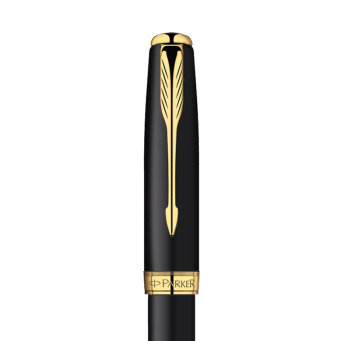 PARKER 派克 卓尔磨砂黑金夹墨水笔 钢笔