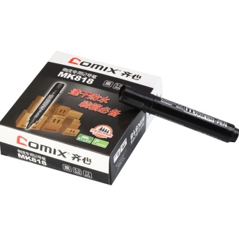 齐心（COMIX） MK818 物流记号笔 12支装 黑色