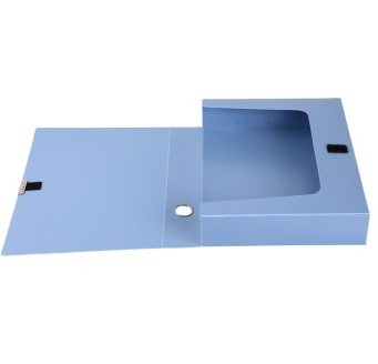齐心（COMIX）HC-75 加厚型PP档案盒A4 75mm 蓝色