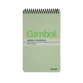 渡边GAMBOL竖翻螺旋速记本SA7803/SA7806（A7,80页）70*120MM 15本/包