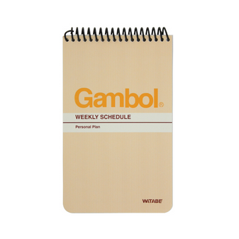 渡边GAMBOL竖翻螺旋速记本SA6506 12本/包 （A6,50页）105*148MM