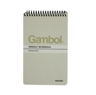 渡边GAMBOL竖翻螺旋速记本SA6506 12本/包 （A6,50页）105*148MM