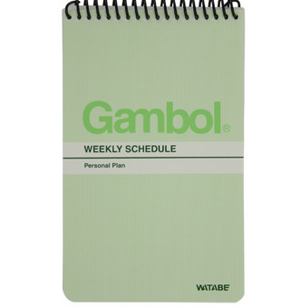 渡边GAMBOL竖翻螺旋速记本SA6506 12本/包 （A6,50页）105*148MM