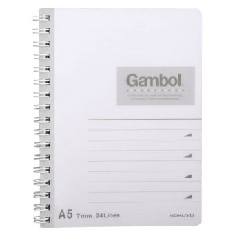 边 (Gambol) WCN-DS1488 A5 80页PP面螺旋本