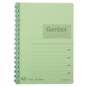 边 (Gambol) WCN-DS1488 A5 80页PP面螺旋本