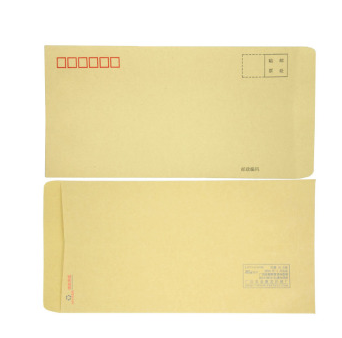 风彩 牛皮纸信封20个装 6号纯木浆牛皮信封 邮局专用信封