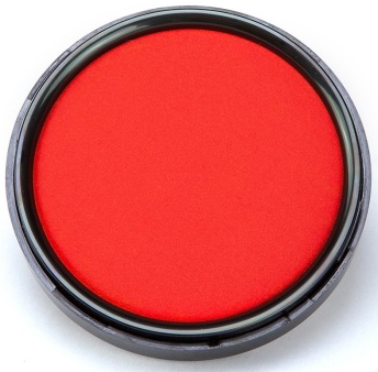齐心（COMIX）B3746 秒干印台/印泥 小号(Ф55mm)红色