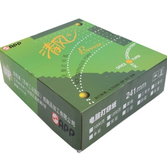 清风（APP） 241-2 彩色电脑打印纸 两联80列（撕边 色序：白红 1000页)