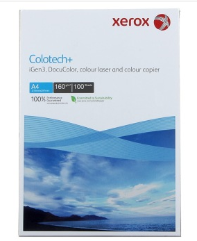 施乐（Xerox） Colotech 160g A4 彩激纸 100张/包,单包销售