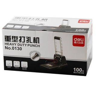 得力(Deli)0130 100页重型打孔机 两孔