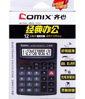 齐心（COMIX） C-838 小台经典桌面型办公计算器 12位