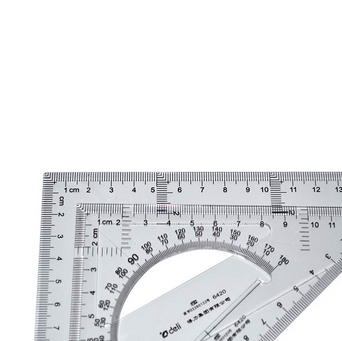 得力（Deli）6420-20cm塑料三角尺