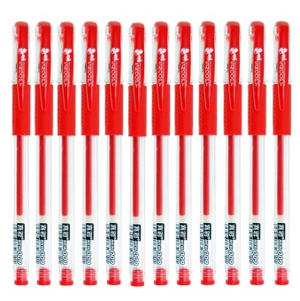 真彩（TrueColor） 009 史努比中性笔 红色 0.5mm通用头 12支装