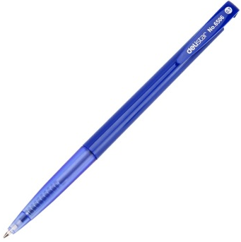 得力（deli） 6506 超值装按动圆珠笔 60支/盒 蓝色 0.7mm