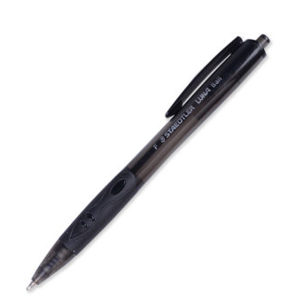 STAEDTLER施德楼LUNA 按动式4色圆珠笔原子笔 多色单支4271 红色 0.7mm