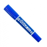 真彩（TrueColor） 0625 记号笔 蓝色 斧型+圆笔头 12支装