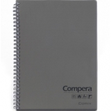 齐心（COMIX）CPB5801 Compera 双螺旋PP面本/记事本B5 80页 透灰