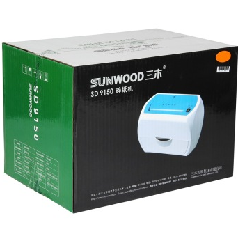 三木(SUNWOOD) SD9150 碎纸机 德国5级保密 超静音 净重4Kg 