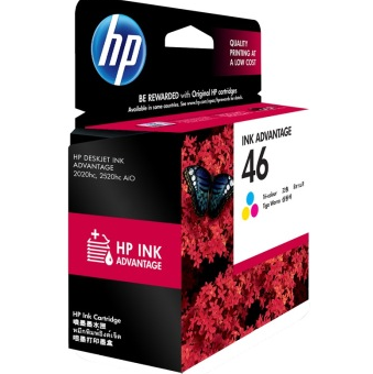 惠普(HP) CZ638AA 46彩色墨盒 （适用HP DJ 2020hc/2520hc）