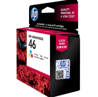 惠普(HP) CZ638AA 46彩色墨盒 （适用HP DJ 2020hc/2520hc）