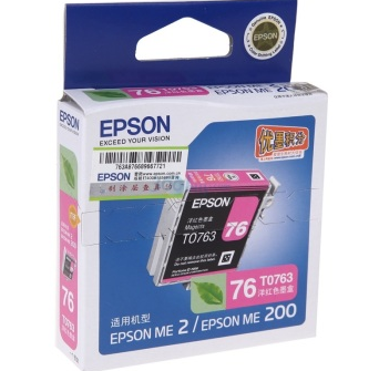 爱普生（Epson）T0763 洋红色墨盒 C13T076380（适用ME2/ME200）