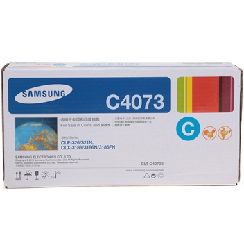 三星 CLT-C4073S/XIL 硒鼓 1000 青色 CLX-3186/3186N/3186FN、CLP-326/321N