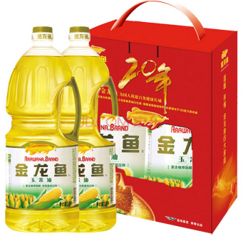 金龙鱼玉米油1.8L*2L礼盒