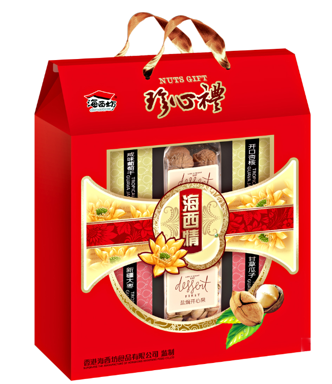 [海西坊干果]珍心礼干果礼盒870g