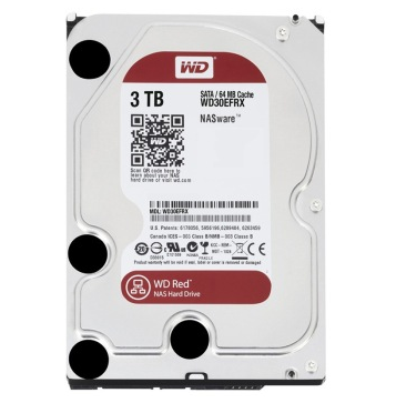 西部数据(WD)红盘 3TB SATA6Gb/s 64M 台式机硬盘(WD30EFRX)