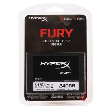 金士顿(Kingston)HyperX Fury系列 240G SATA3 固态硬盘