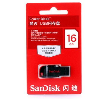 闪迪（Sandisk）Cz50-16GB超薄高速迷你型创意U盘