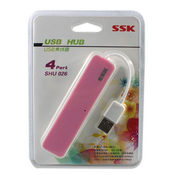 飚王（SSK）SHU006-4口 口琴高速USB2.0集线器