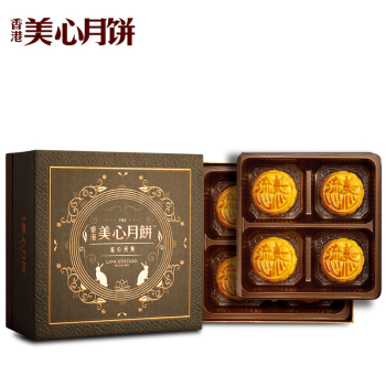 [美心月饼]美心流心奶黄月饼礼盒360g