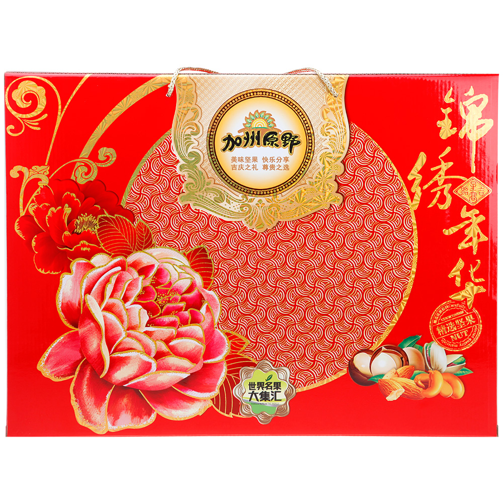 [加州原野干果]锦锈年华(升级版)干果礼盒1535g