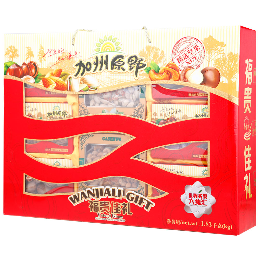 [加州原野干果]福贵佳礼干果礼盒1830g